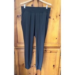 Free Fly Women's L Pull On Breeze Joggers Pants Black Performance Lightweight